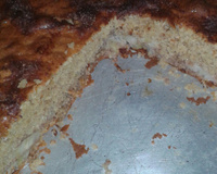 Bolo de banana com aveia e leite condensado da Renatinha