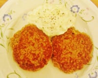 Hambúrguer de atum com aveia