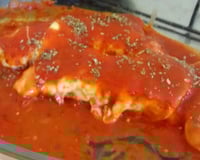 Empanado de frango à Parmegiana