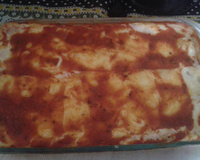 Lasanha fácil com molho branco