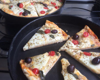 Massa de pizza com cerveja do Kashi