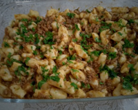 Nhoque de batata com molho bolonhesa (massa leve)