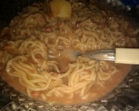 Sopa de feijão com macarrão