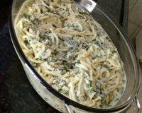 Macarrão com espinafre