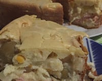 Torta de palmito com azeitonas