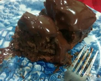 Bolo de mel com chocolate