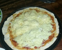 Massa de pizza italiana deliciosa