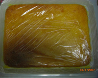 Bolo cremoso de milho com coco