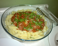 Penne ao molho de calabresa