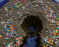 Bolo de chocolate de liquidificador