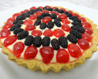 Torta de amoras e cerejas