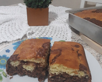 Bolo mesclado de liquidificador