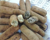 Croquete de batata recheada com carne moída