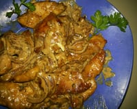 Bife de frango acebolado especial