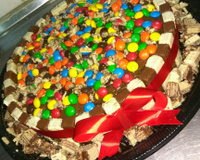 Bolo de bis com morango