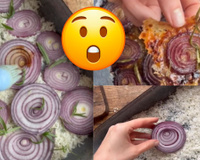 Você precisa provar isso: cebola roxa com parmesão e alecrim para acompanhar sopas e saladas