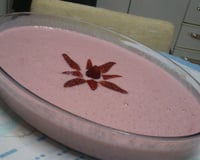 Mousse de morango da Carmelita