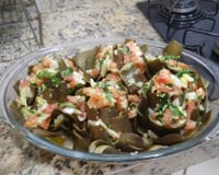 Alcachofra com molho