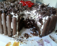 Torta chiffon de chocolate meio amargo