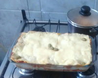 Lasanha de carne moída pratica