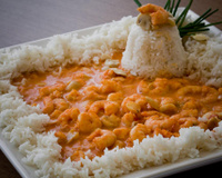 Estrogonofe de Camarão