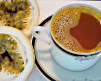 Chá de maracujá com gengibre