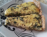 Quiche de espinafre e mussarela