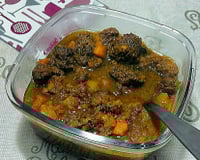 Carne de panela com abóbora