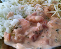 Estrogonofe de camarão