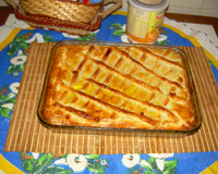 Deliciosa torta de frango com requeijão
