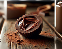 Bombom recheado com brigadeiro