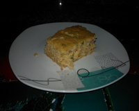 Torta de liquidificador com queijo e presunto