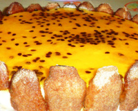 Pavê mousse de maracujá