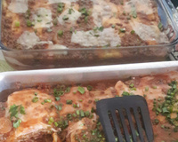 Lasanha de berinjela à bolonhesa