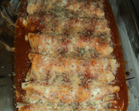 Canelone com requeijão