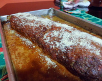 Rocambole de carne moída
