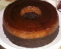 Bolo pudim de chocolate