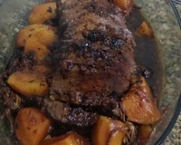 Carne assada com batatas