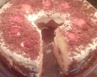 Bolo tentação de morango