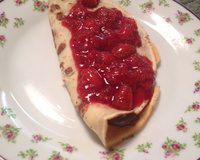 Crepe de Nutella e Frutas Vermelhas