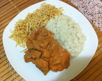 Estrogonofe de filé para duas pessoas