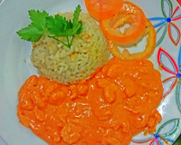 Estrogonofe de camarão