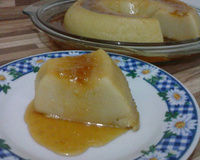 Pudim de pão no micro-ondas