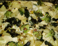 Filé de peixe com brócolis e batata