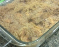 Cuca de maçã e banana