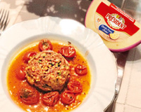 Polpetone recheado com queijo prato