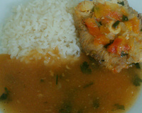 Filé de peixe ensopado
