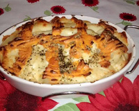 Batata ao forno com queijo