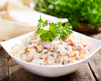 Salpicão sem frango simples com presunto, legumes e maionese