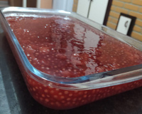 Sagu com vinho e abacaxi